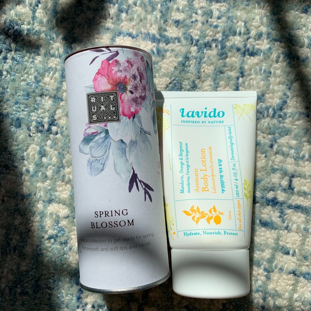 New Rituals Spring Blossom lip+hand; Lavido body